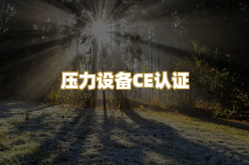 压力设备CE认证